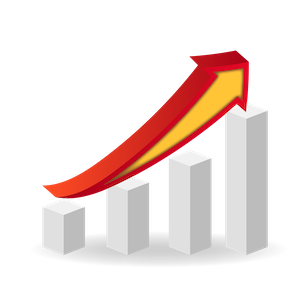 Website traffic growth chart